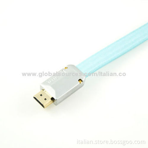 Metal Plug 1.4V HDMI Cable with 24K Gold or Nickel-plated Connectors